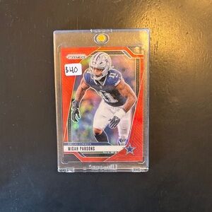 Micah Parsons 2024 Red Prizm SP Card #77